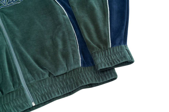 Yardsale Gem Velour Hood (Green/Navy) | News Clothes \ Tops