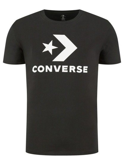 converse t-shirt star chevron black