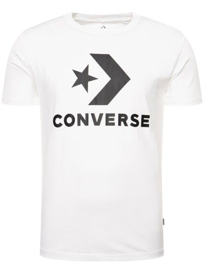converse t-shirt star chevron white