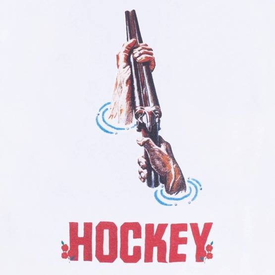 hockey Shotgun Tee white