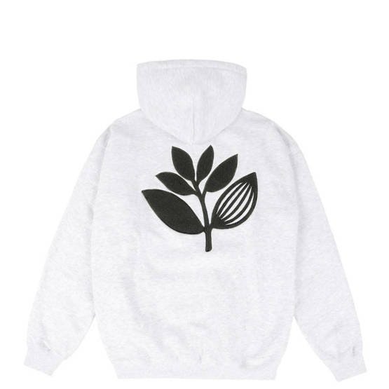 magenta Terry plant hoodie ash