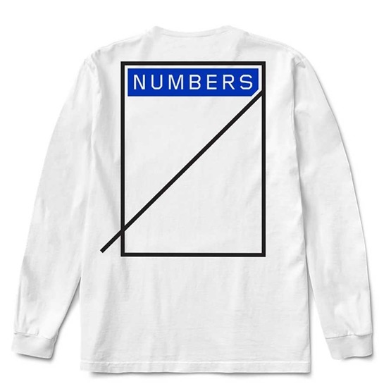 numbers logotype longsleeve white