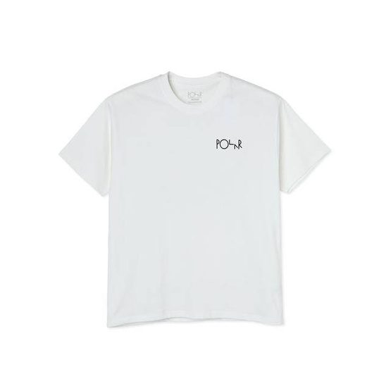 polar Moth House Fill Logo Tee - White