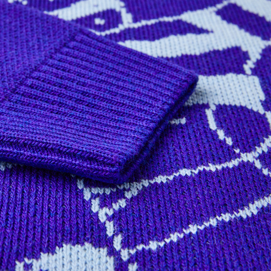 polar skate dude sweater purple