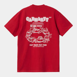 Carhartt WIP S/S Fast Food T-Shirt (Samba/ White)