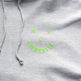 Chrystie NYC - Smile Logo Hoodieheather Grey heather grey