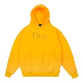 DIME CLASSIC LOGO EMBROIDERED HOODIE - Yellow