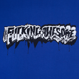 Fucking Awesome - Dill Cut Up Logo Tee (Cobalt)