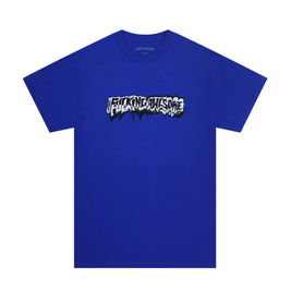 Fucking Awesome - Dill Cut Up Logo Tee (Cobalt)