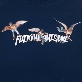 Fucking Awesome angel stamp hoodie
