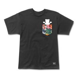 Grizzly pocket tee black