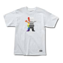 Grizzly prism bear tee white