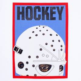 Hockey - Half Mask Tee White