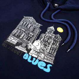 Magenta Hill Street blues hoodie navy