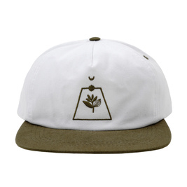 Magenta Odyssey snapback hat white