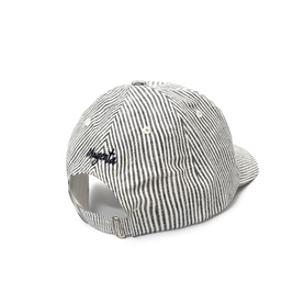 Magenta Stripe Dad Hat (Grey)