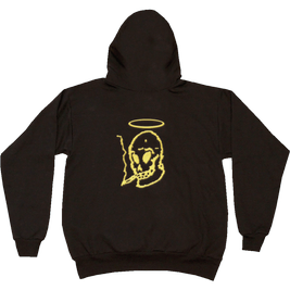 Paradise - Halo Skull Embroidered Pullover Hoodie (Black)