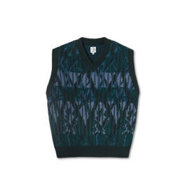 Paul Knit Vest (Dark Green)