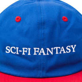 Sci-Fi Fantasy Flat Logo Hat (Royal/Red)