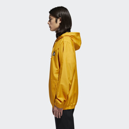 adidas hip packable jacket yellow