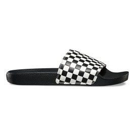flip flops slide-on (checkerboard) white