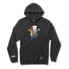grizzly prism hoody black