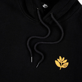magenta forrest plant hoodie black