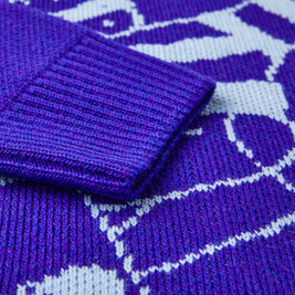 polar skate dude sweater purple