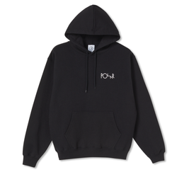 polar strock logo hoodie black