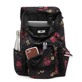 vans realm botanical checkerboard backpack