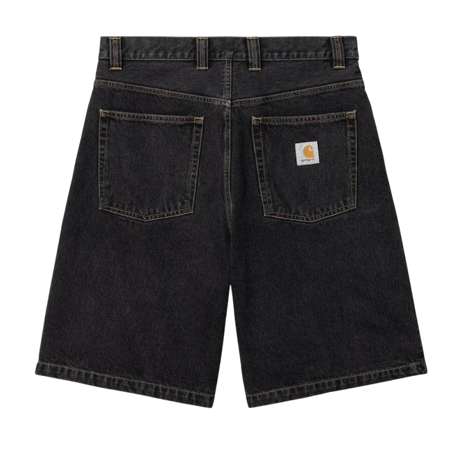 szorty Carhartt WIP Brandon Short (Black Stone Washed) 
