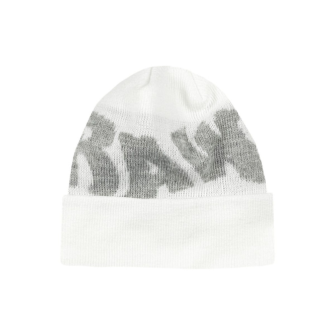 Raw Hide OG Logo  Beanie White
