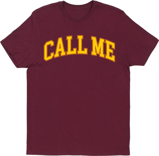 Call Me 917 - Call Me Tee (Burgundy) 