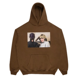 Violet On A Violet High Hoodie brown