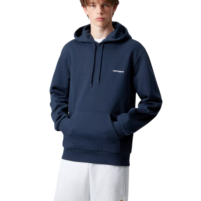 bluza Carhartt WIP Hooded Script (Jupiter /White)