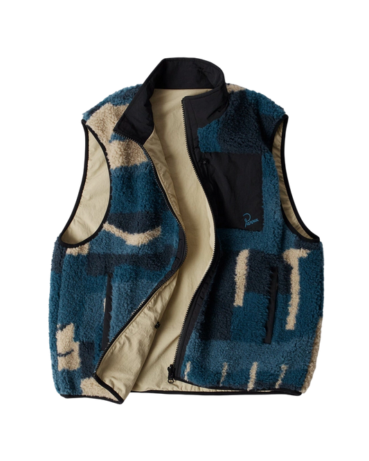 by Parra Infinite bird reversible vest (Navy/Beige)