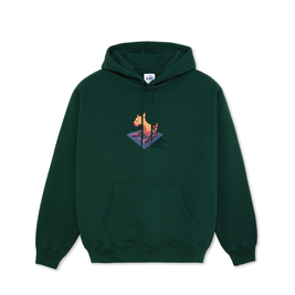 bluza Polar Dave hoodie dog dark green