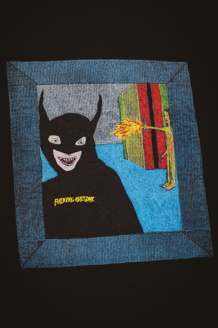 bluza Fucking Awesome Welcome to funky town hoodie black