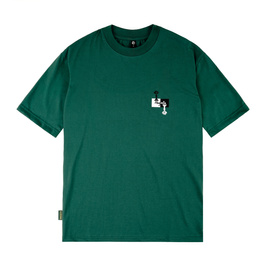 Magenta Chess tee green