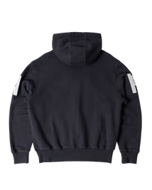 Bluza by Parra Word salad zip hooded sweatshirt dark navy