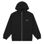 Dime Cursive zip hoodie vintage black