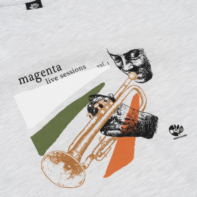 Magenta Session tee ash