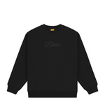 Dime Cursive Logo crewneck black