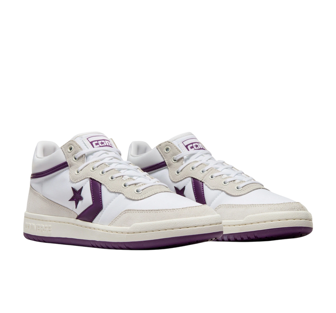 Converse Fastbreak Pro Mid (White/ Vaporous Gray/ Purple)