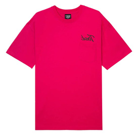 Tired Workstation Pocket Tee (Pink)