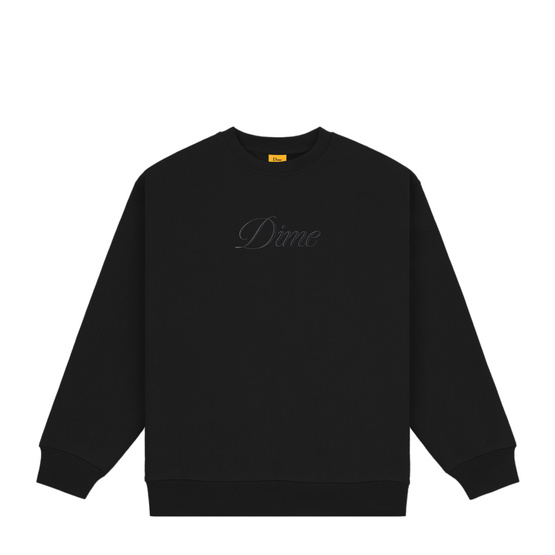  Bluza Dime Cursive Logo crewneck black