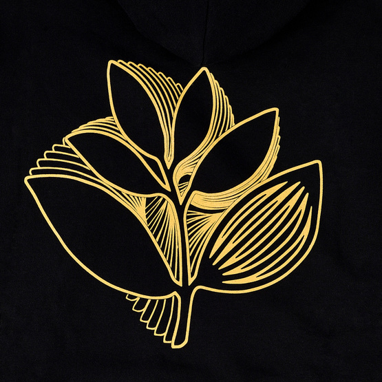 bluza magenta Trippy Plant Hoodie - Black
