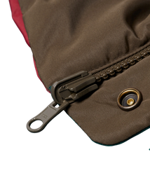 kurtka by Parra Protect The Sun Reversible Puffer Jacket (Brown)