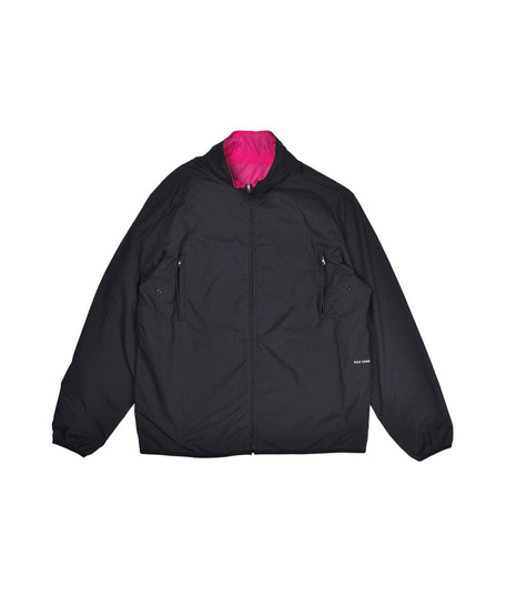 kurtka POP TRADING COMPANY plada reversible jacket black/pink