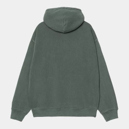 bluza Carhartt WIP Hooded Library Sweat (Black garment dyed)